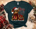 Merry & Bright Highland Cow TShirt
