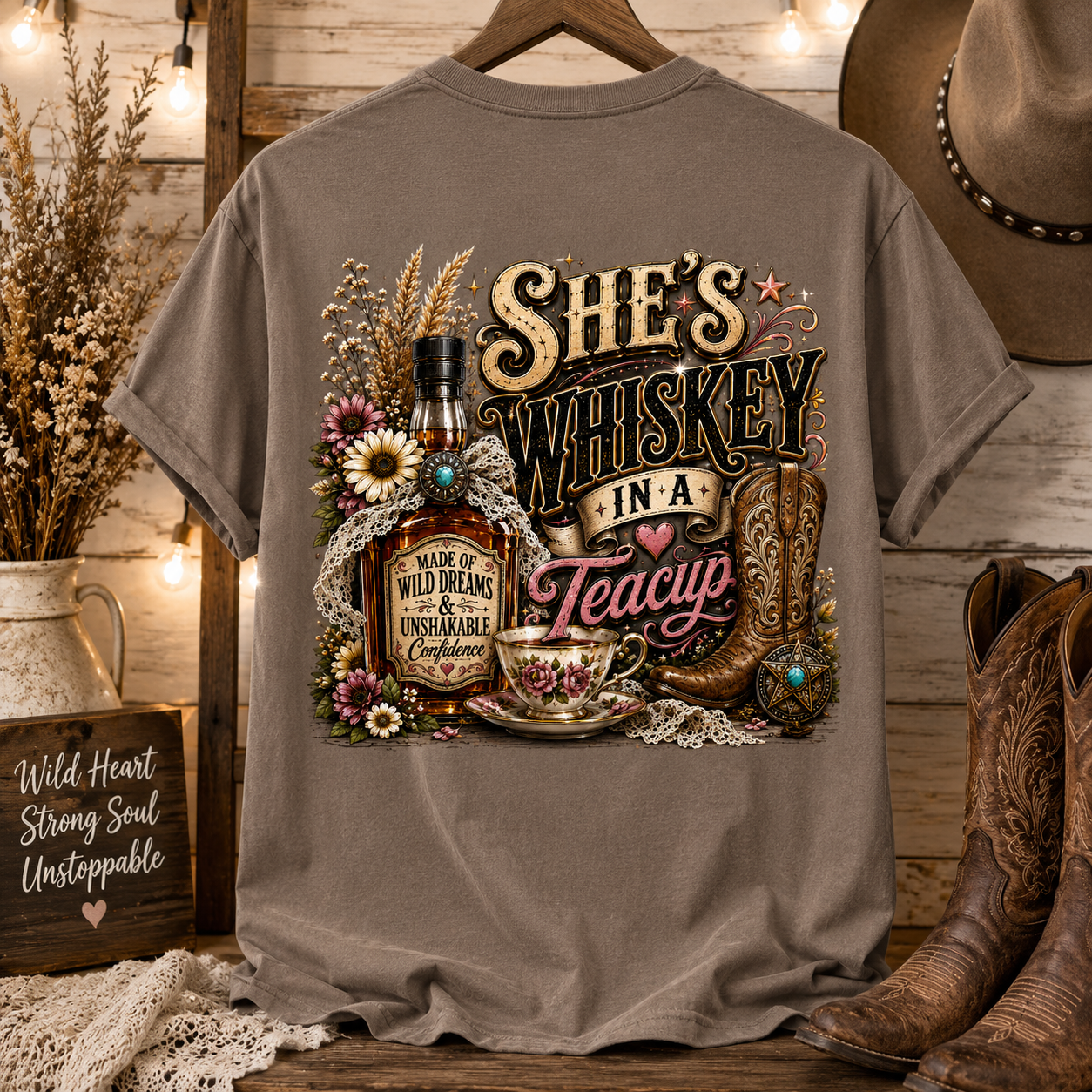 She’s Whiskey In A Teacup T-Shirt