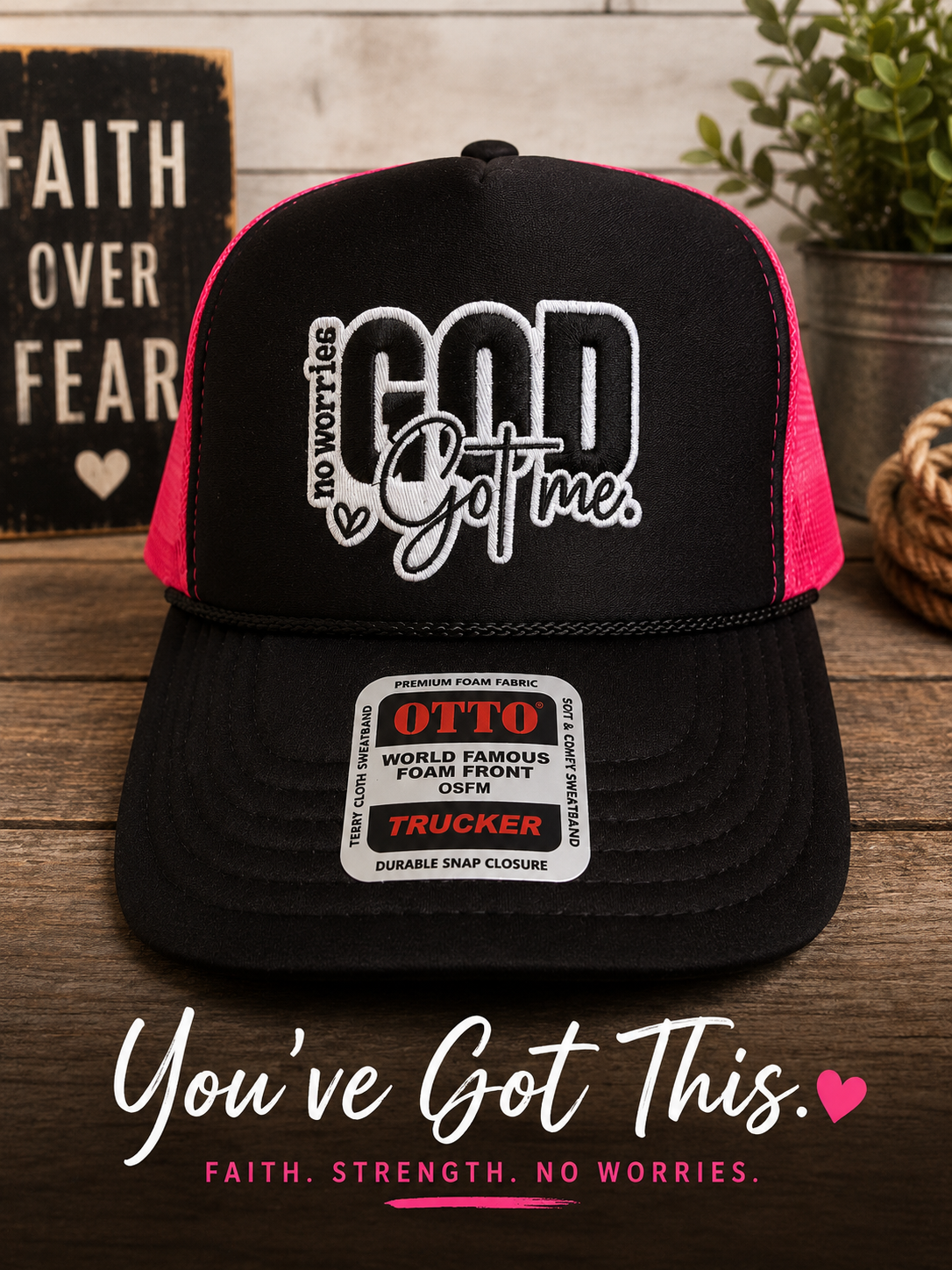 Black/Pink God Hat